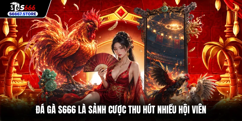 Đá gà S666 là sảnh cược thu hút nhiều hội viên