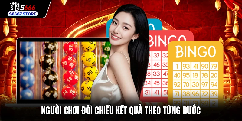 Người chơi đối chiếu kết quả theo từng bước